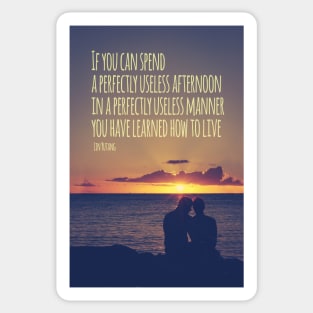 Sunset Couple Quote Sticker